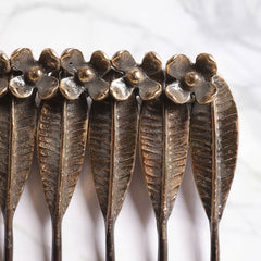 Brass Leaf Wall Key Hanger (6 Inch)