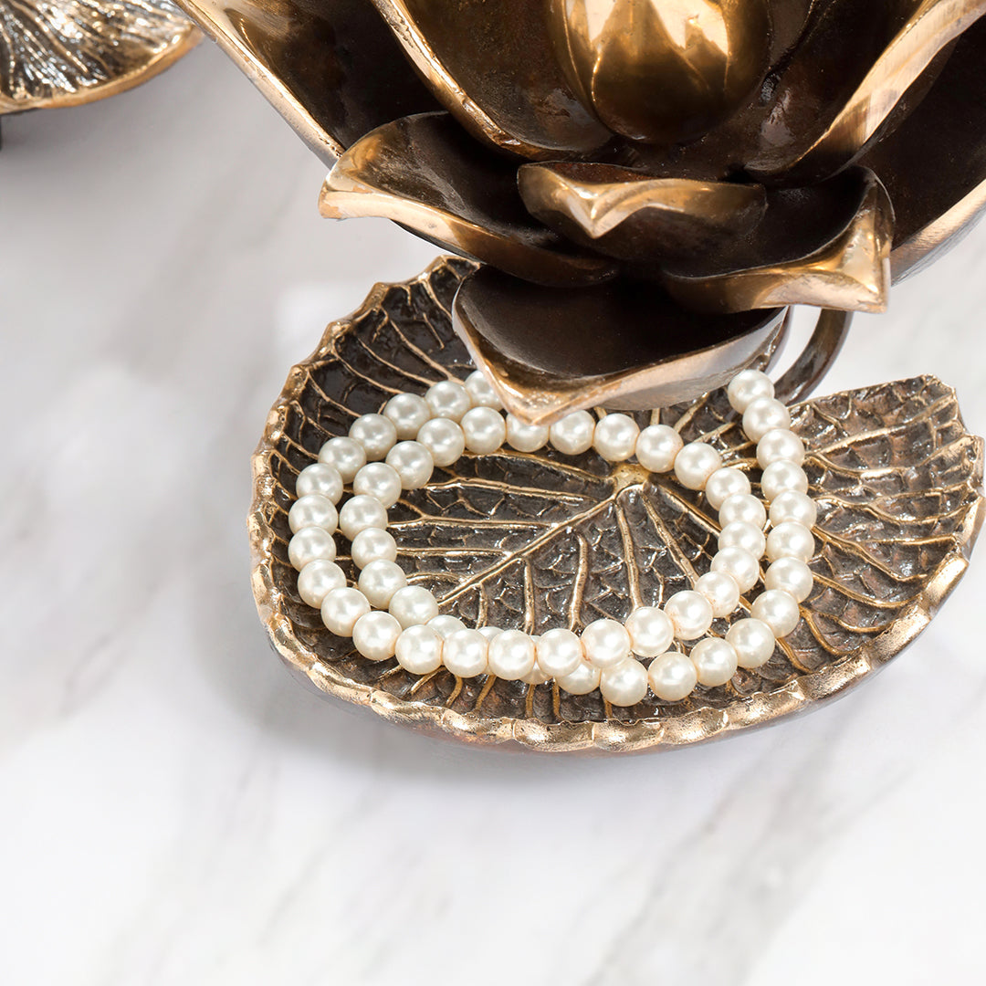 Brass Decorative Urli With Flower Showpiece