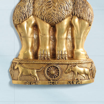 Brass Ashok Stambh Wall Hanging (19.5 Inch)