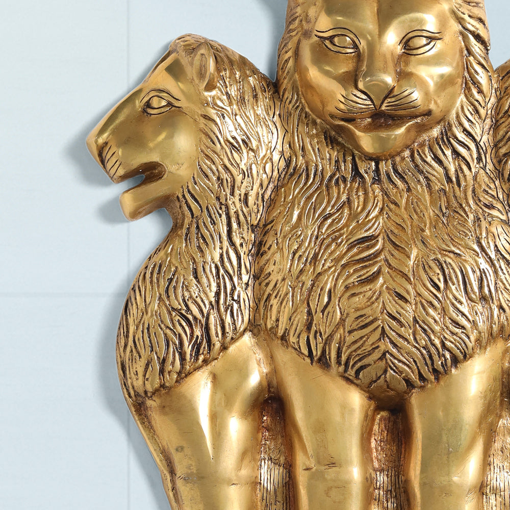 Brass Ashok Stambh Wall Hanging (19.5 Inch)