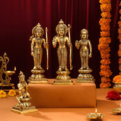 Brass Ram Darbar Idols Set