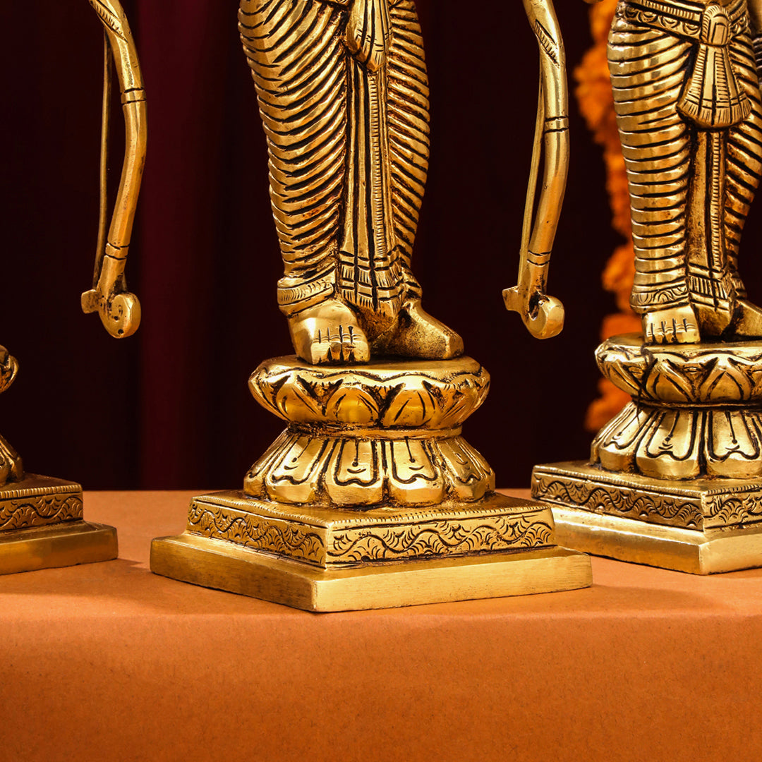 Brass Ram Darbar Idols Set