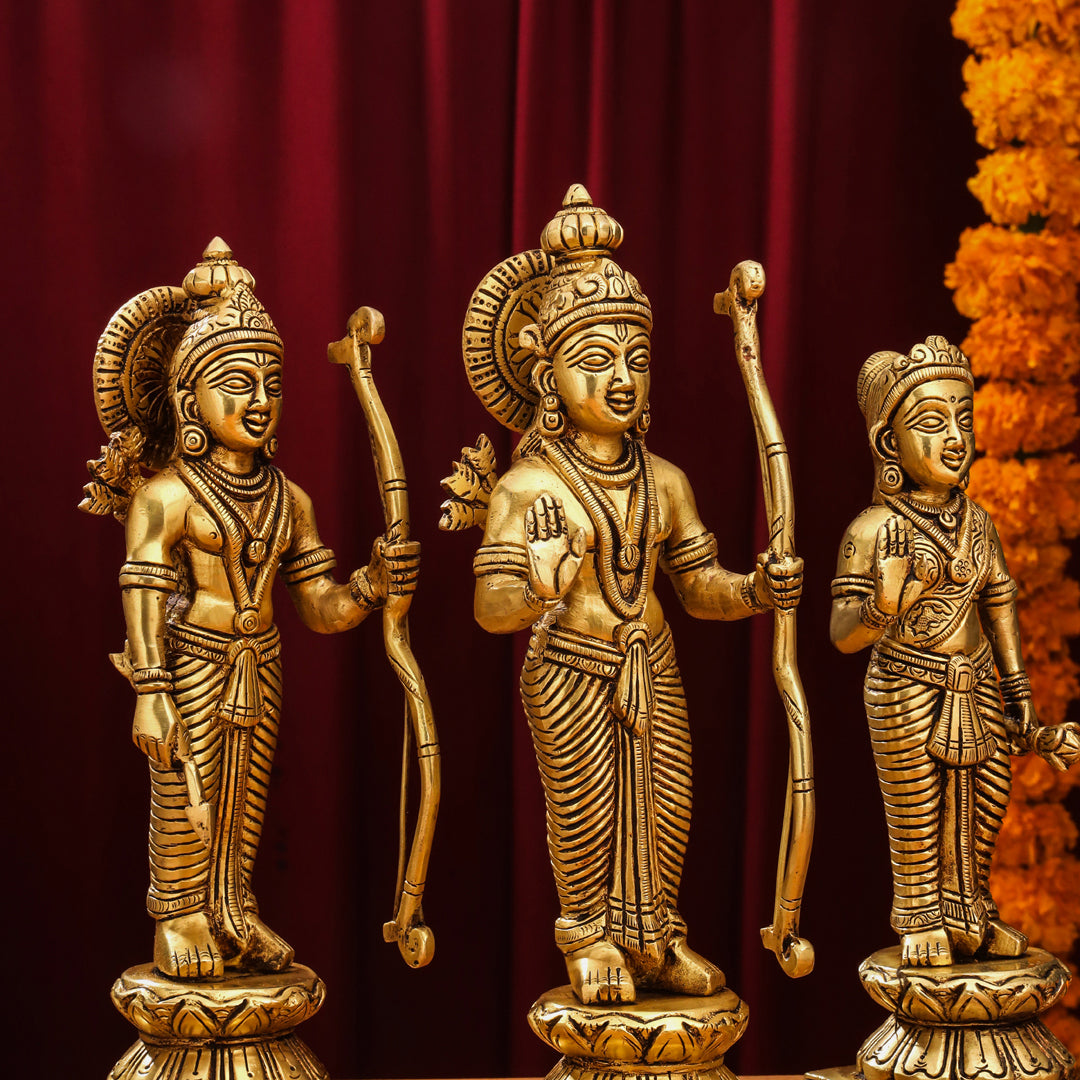 Brass Ram Darbar Idols Set