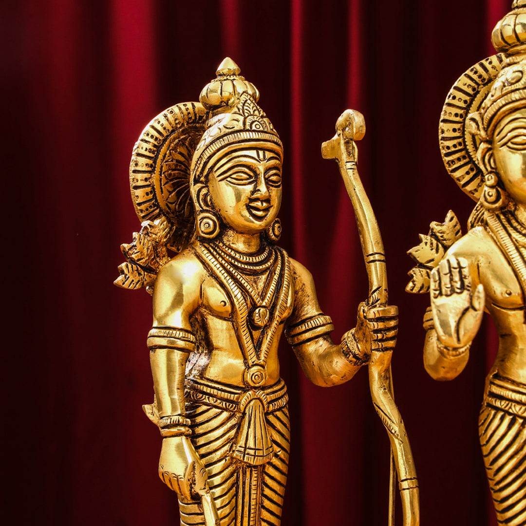 Brass Ram Darbar Idols Set
