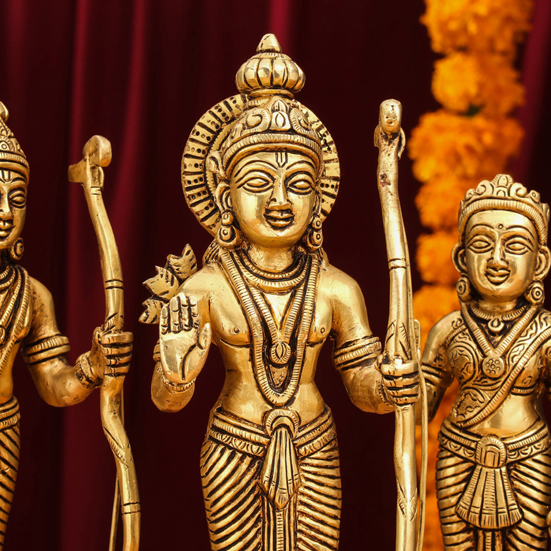 Brass Ram Darbar Idols Set
