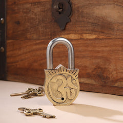Brass Ram Darbar Door Lock (4.5 Inch)