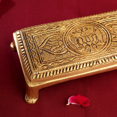 Brass Pooja Chowki (4.5 Inch)