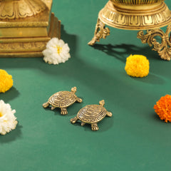 Brass Tortoise Vastu/Feng Shui Pair (0.5 Inch)