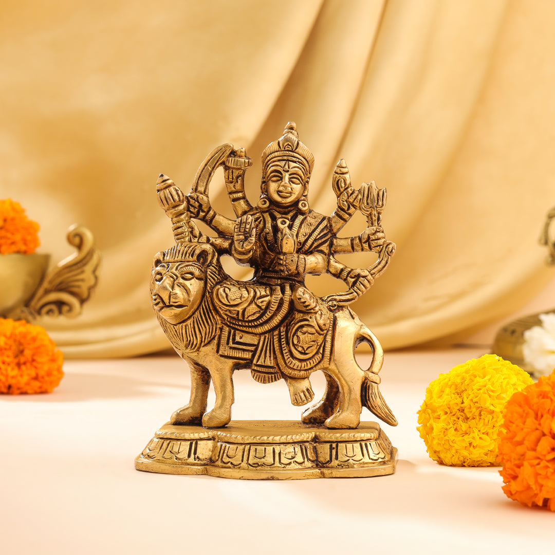 Brass Durga Devi Idol (4.5 Inch)