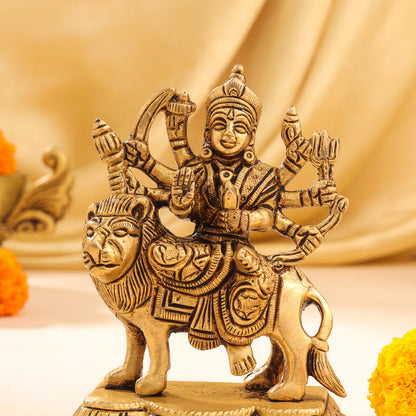 Brass Durga Devi Idol (4.5 Inch)