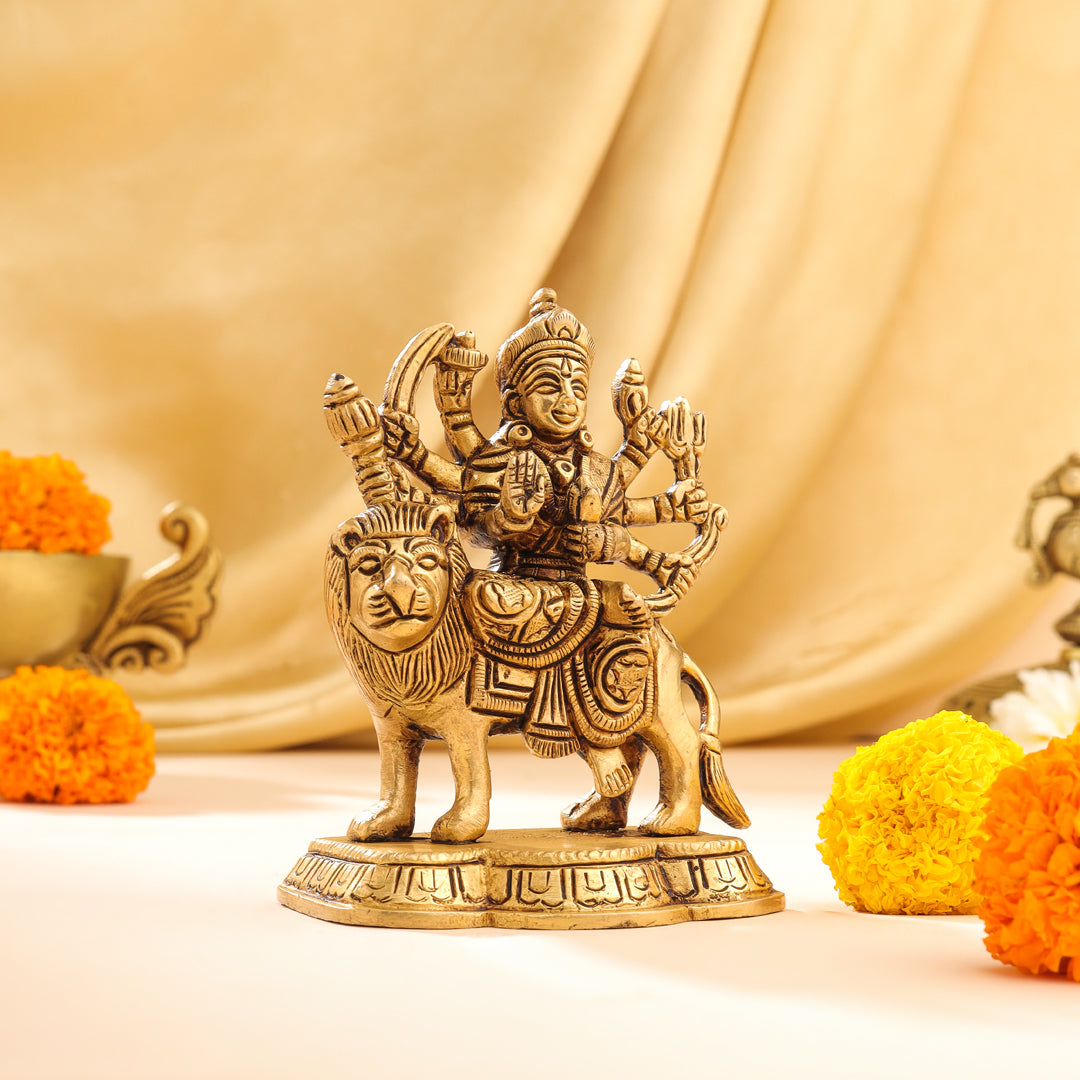 Brass Durga Devi Idol (4.5 Inch)