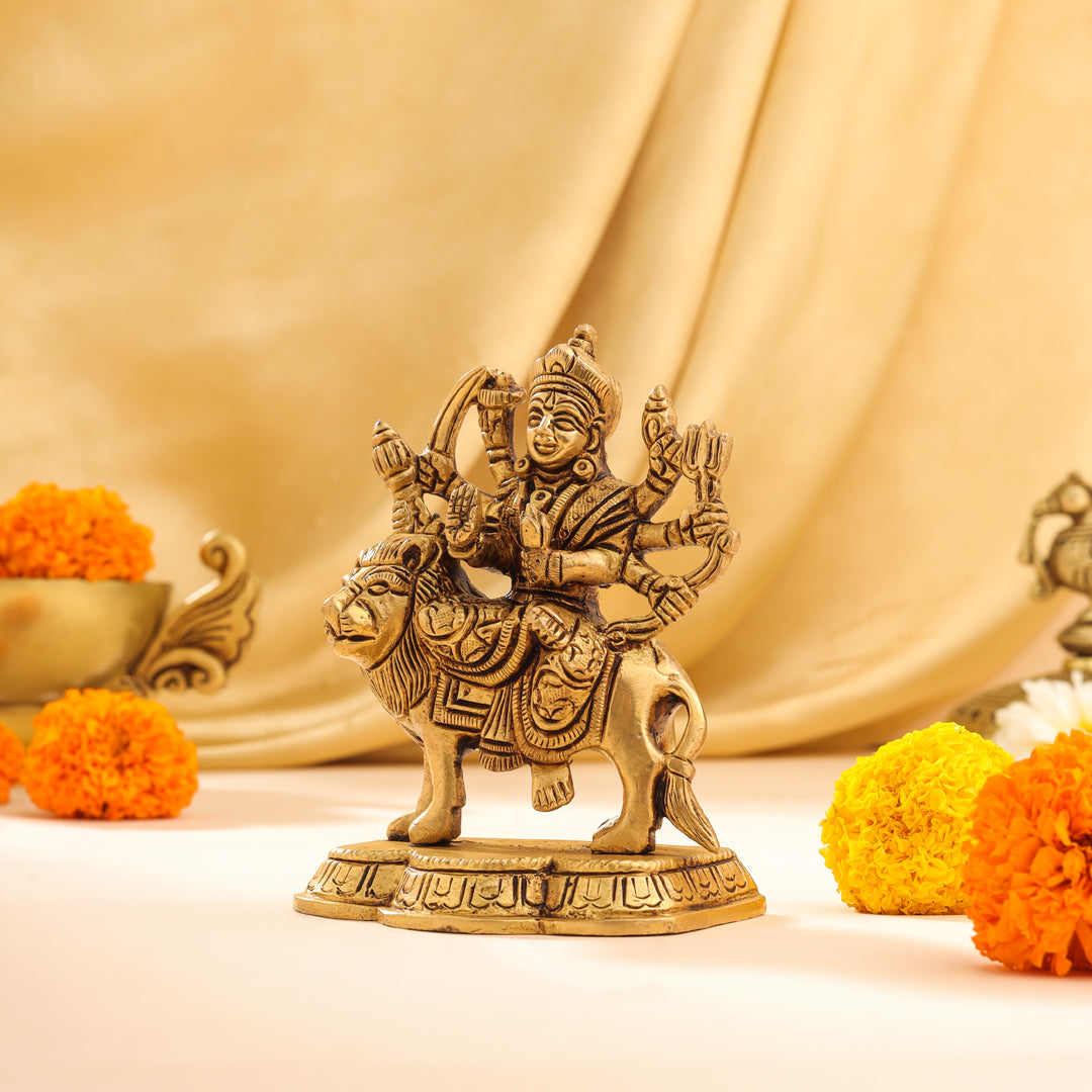 Brass Durga Devi Idol (4.5 Inch)