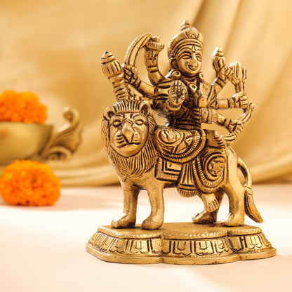 Brass Durga Devi Idol (4.5 Inch)