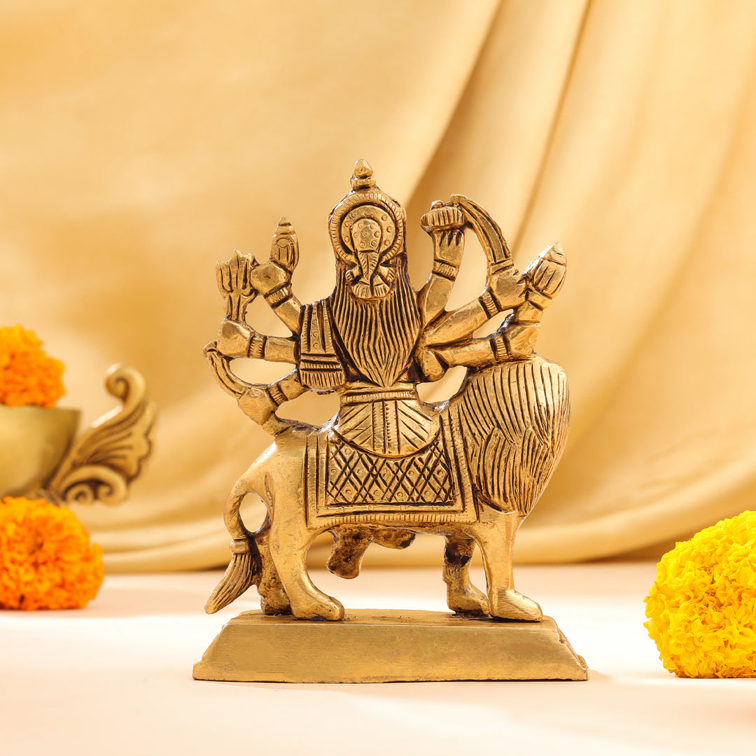 Brass Durga Devi Idol (4.5 Inch)