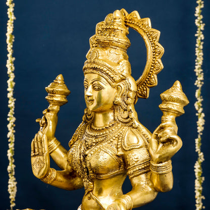 Brass Goddess Lakshmi Idol (30 Inch)