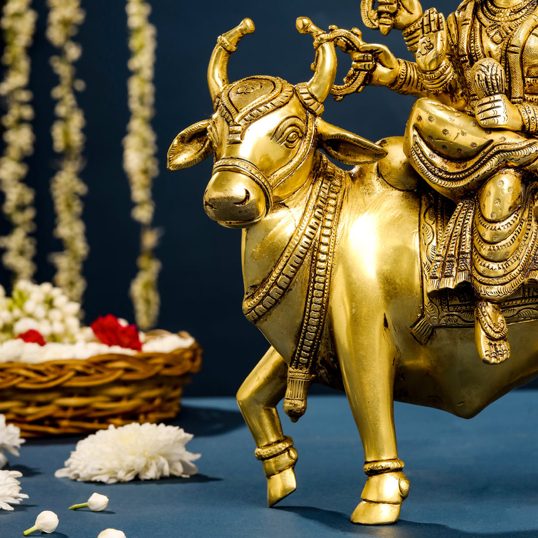 Brass Goddess Durga Statue (13 Inch)