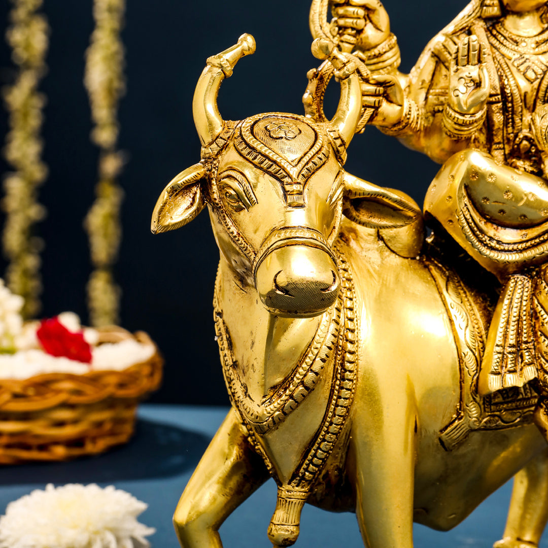 Brass Goddess Durga Statue (13 Inch)