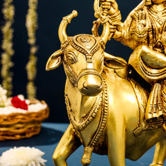 Brass Goddess Durga Statue (13 Inch)