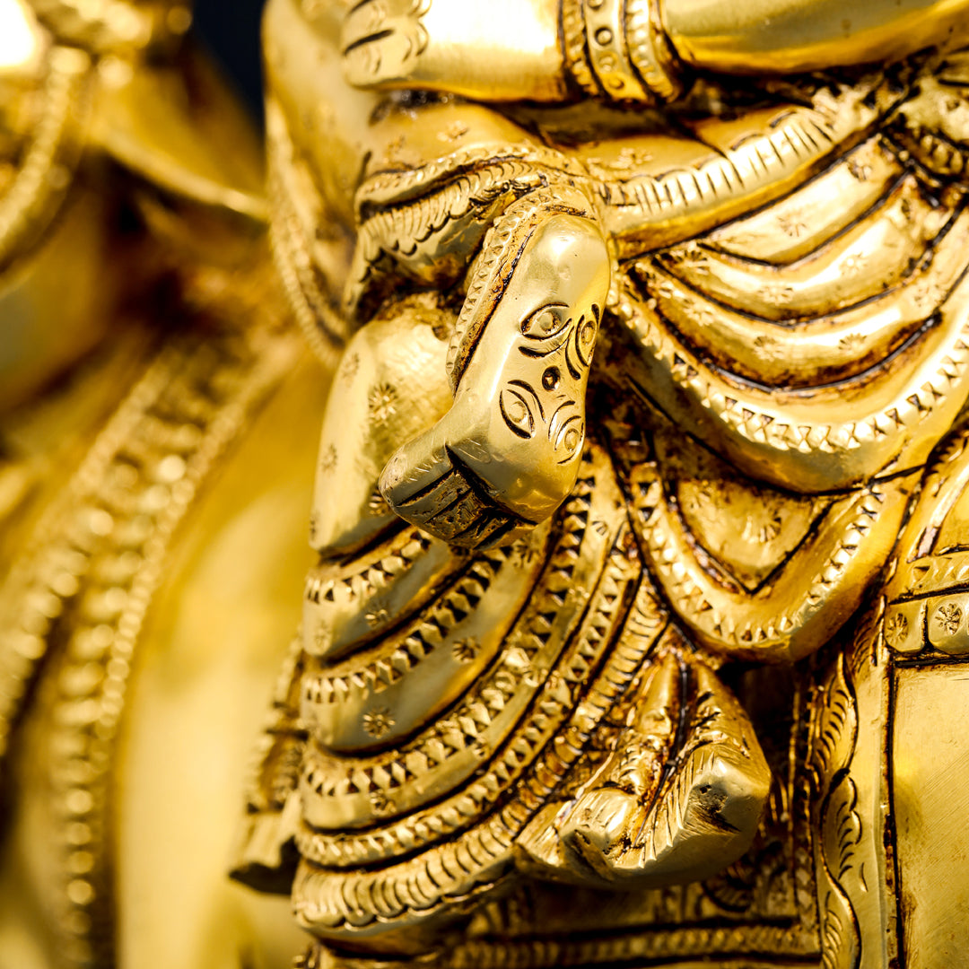 Brass Goddess Durga Statue (13 Inch)