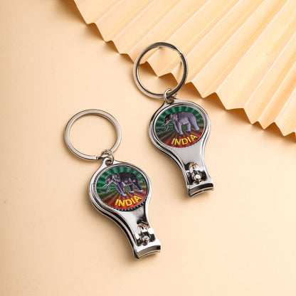 Elephant Nailcutter keychain Set Of Two (3 Inch)