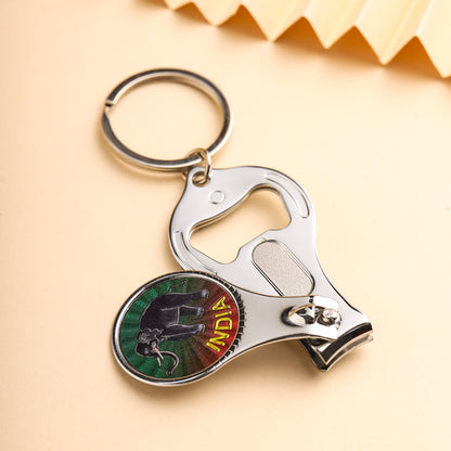 Elephant Nailcutter keychain Set Of Two (3 Inch)
