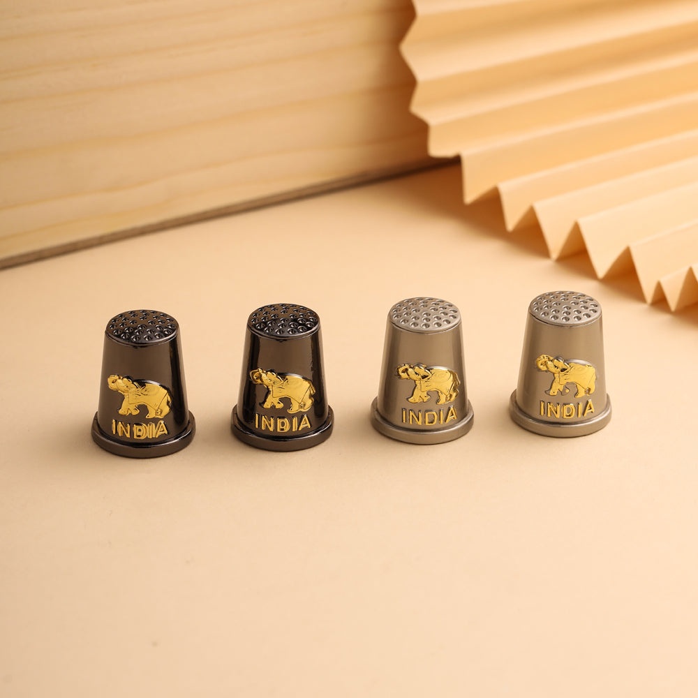 Sewing Thimble Finger Protector Set Of Four (1 Inch)