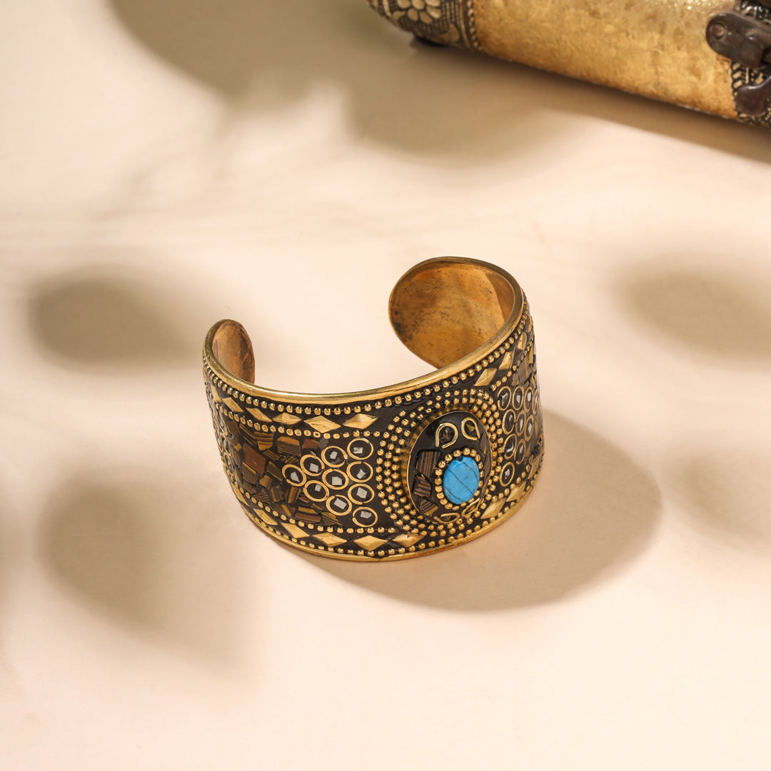 Brass Stone Bracelet