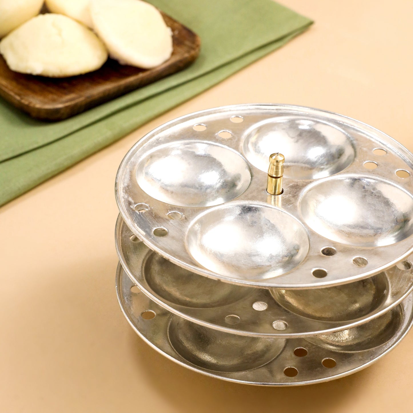 Brass Idli Cooker/Maker (8 Inch)