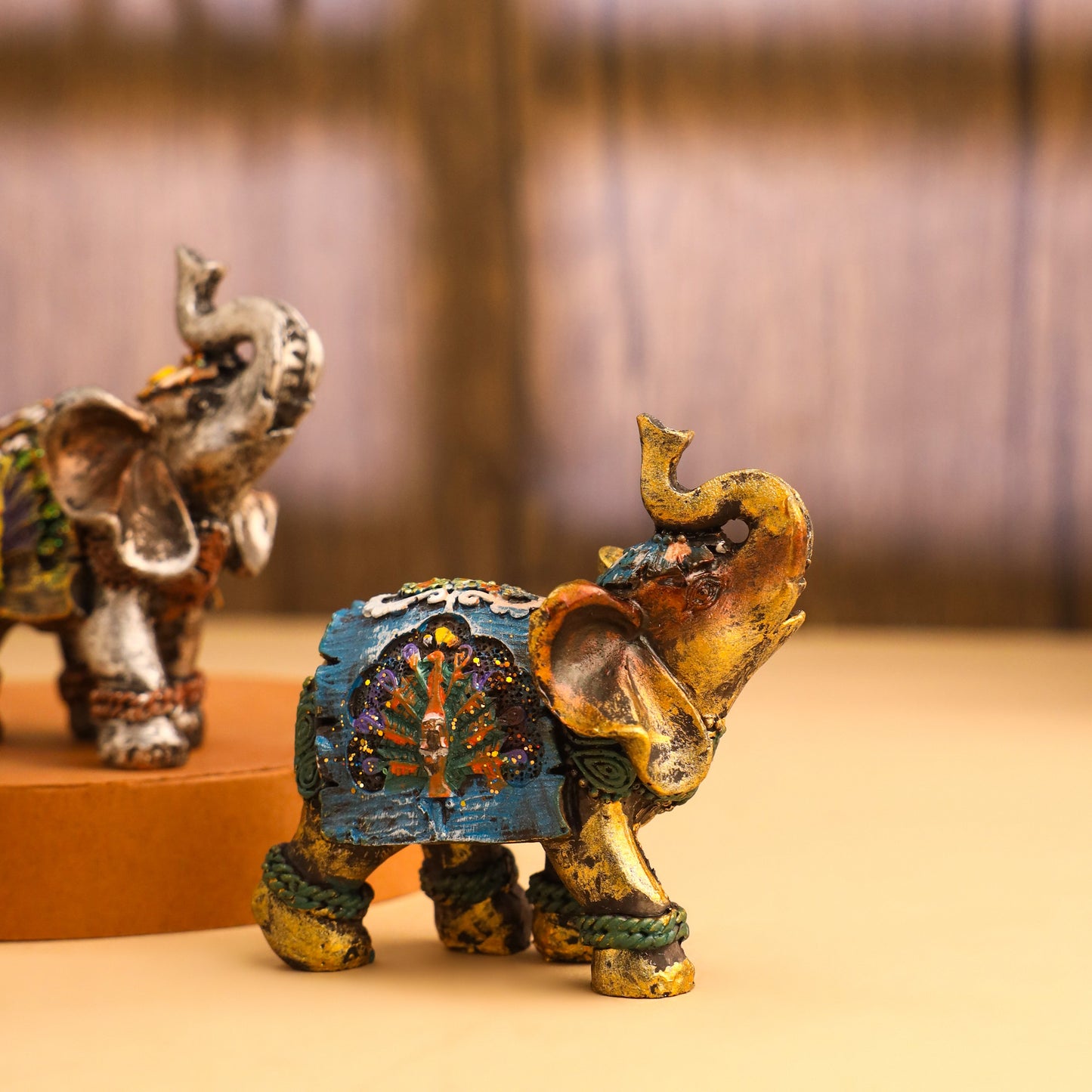 Polyresin Elephant Statue (Set Of 3)