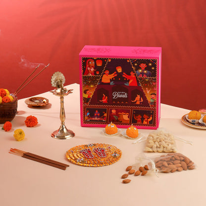 Brass Peacock Samai Festive Gift Hamper