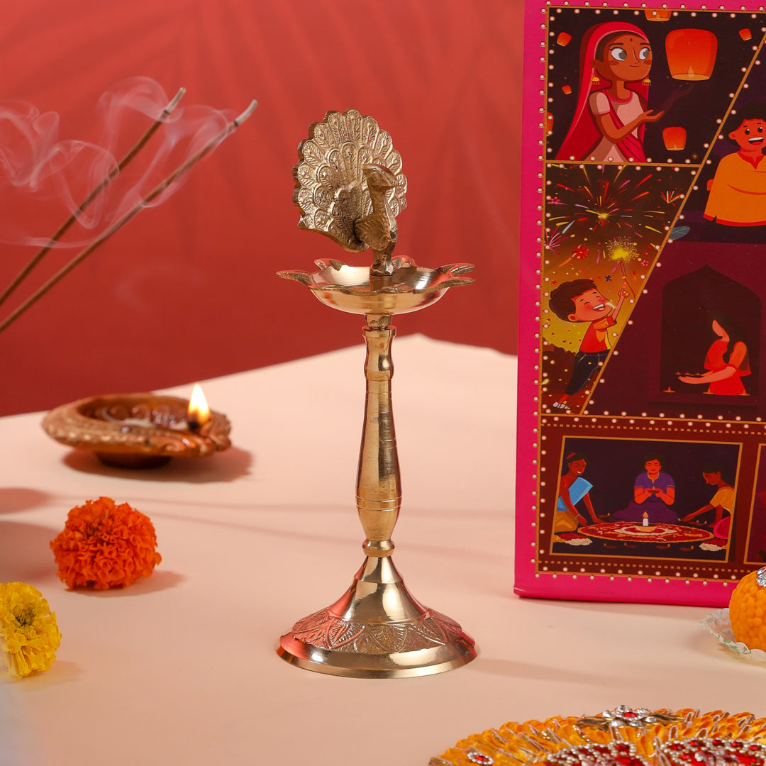 Brass Peacock Samai Festive Gift Hamper