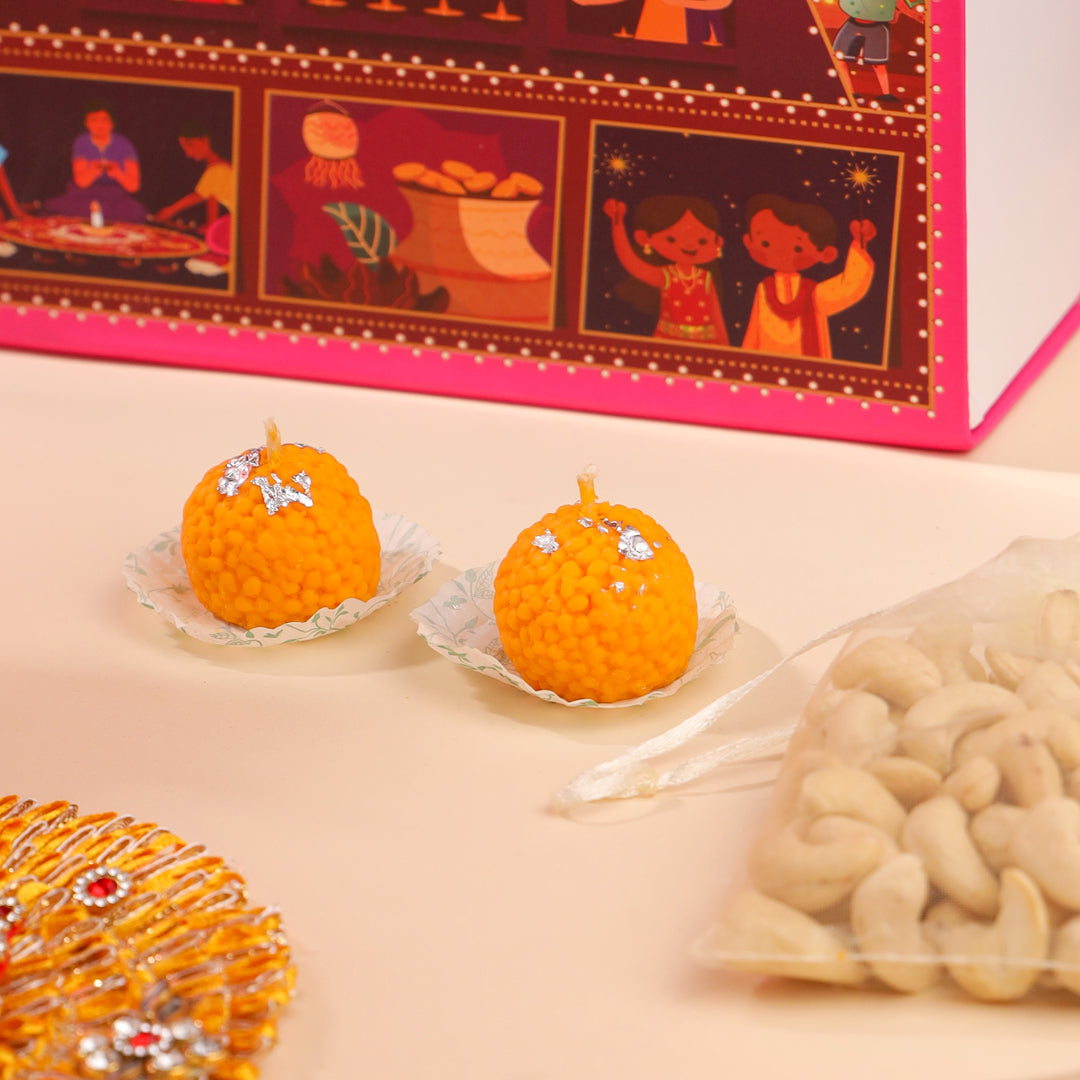 Brass Peacock Samai Festive Gift Hamper