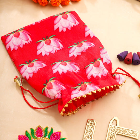 Brass Swastik Festive Potli/Hamper