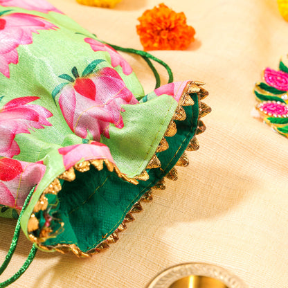 Brass Diya Festive Potli/Hamper