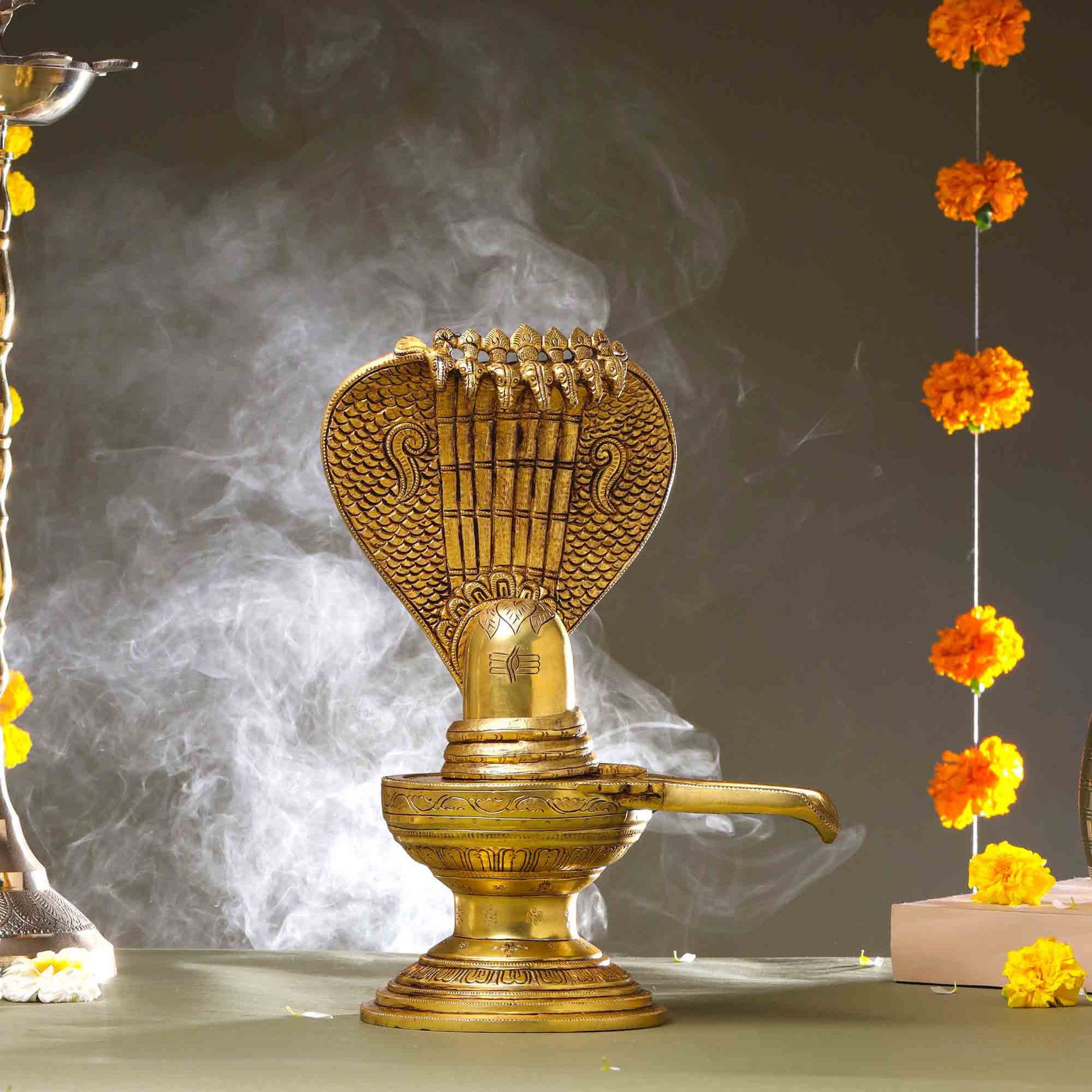 Brass Superfine Shivling/Shivlingam Idol