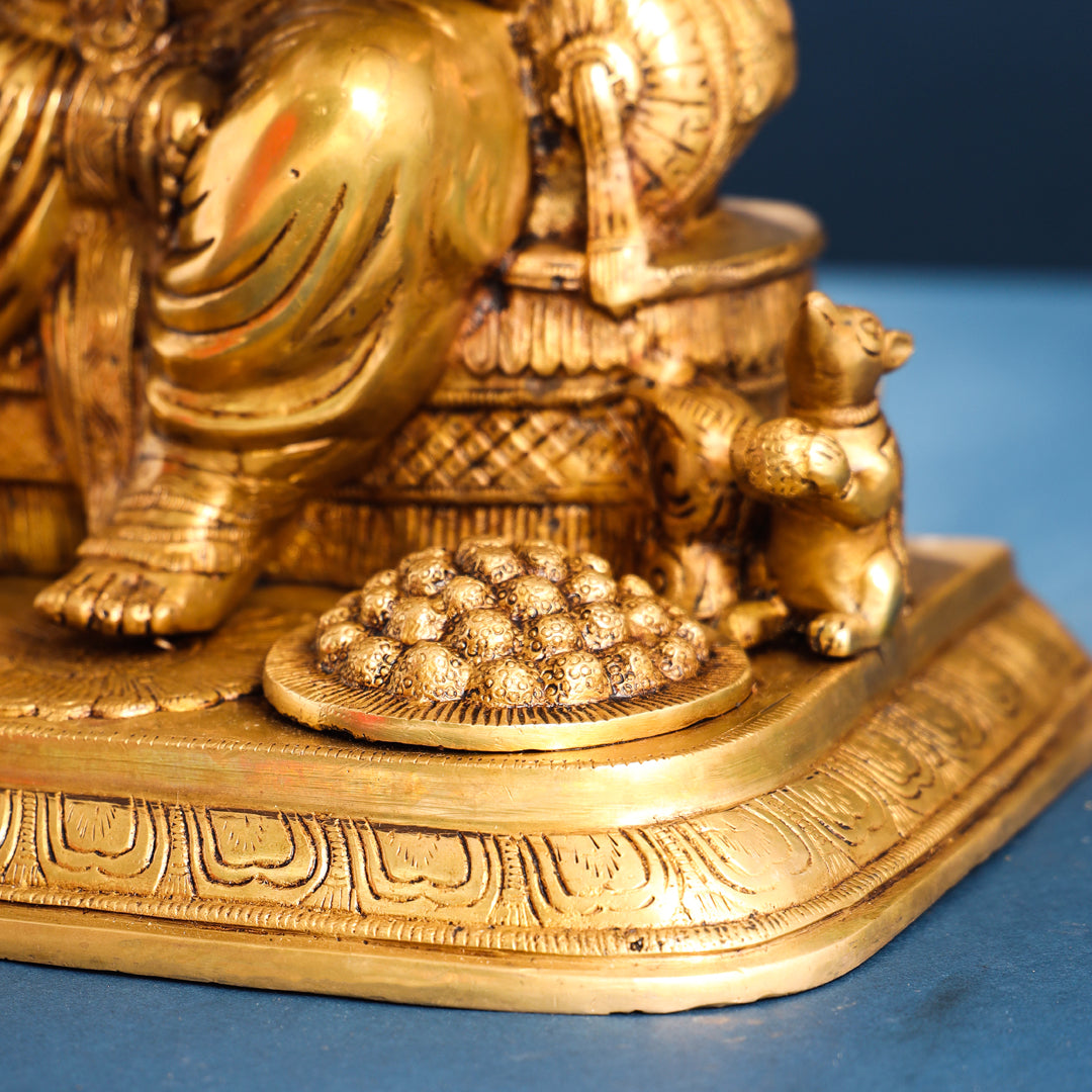 Brass Superfine Lord Ganesha Idol (17.5 Inch)