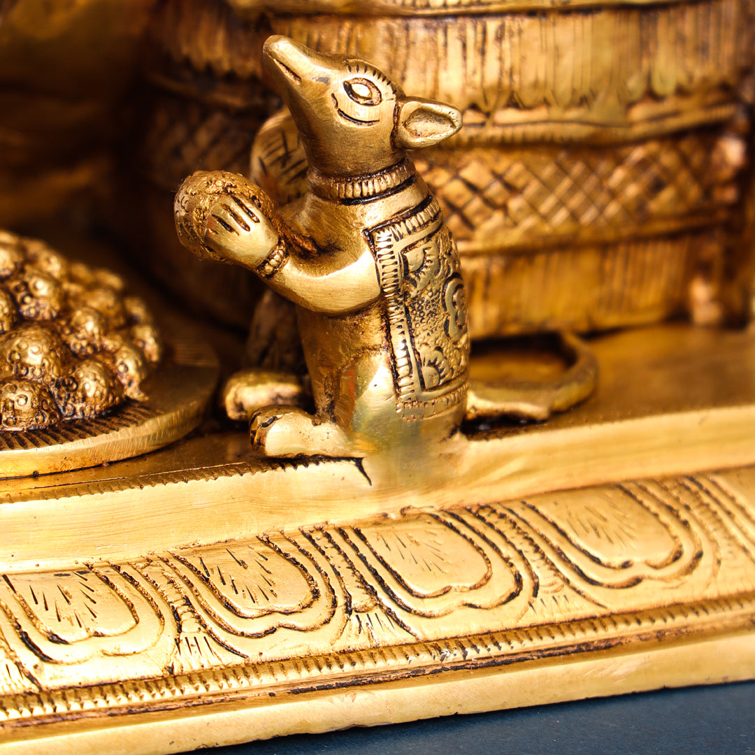 Brass Superfine Lord Ganesha Idol (17.5 Inch)