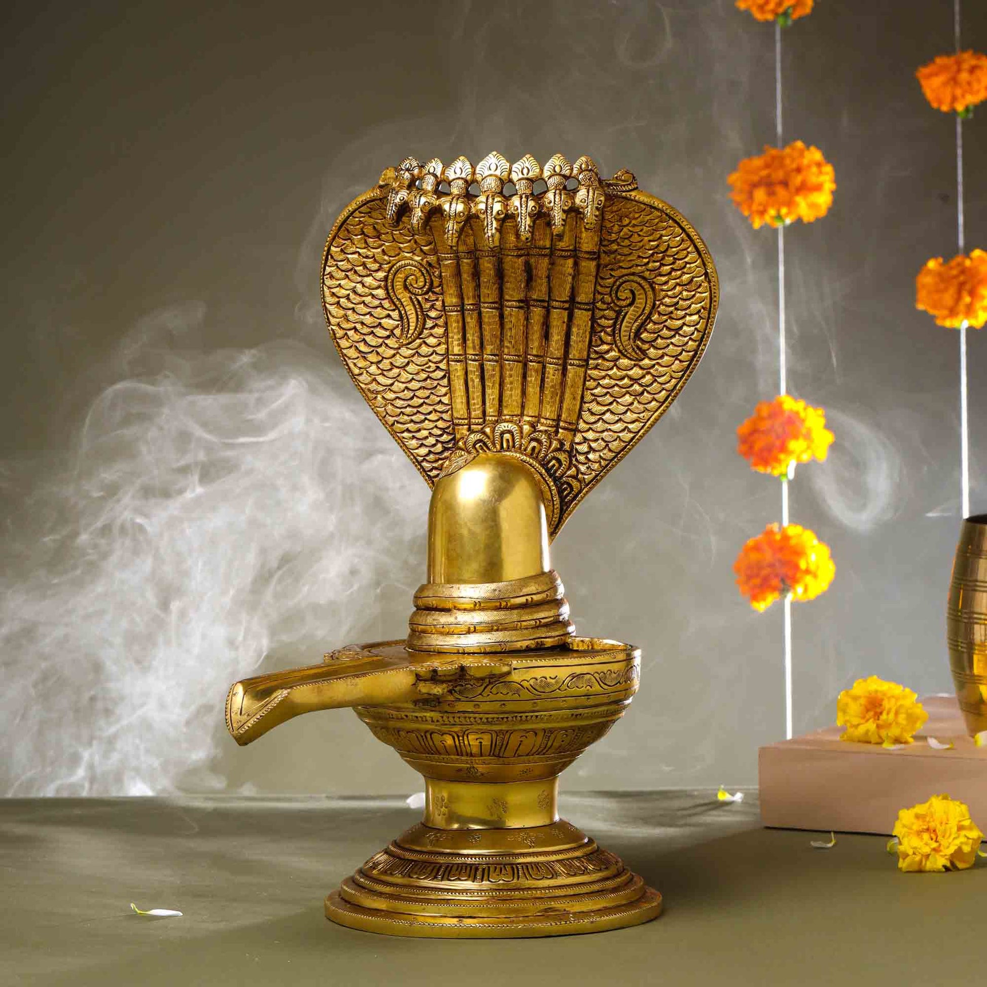 Brass Superfine Shivling/Shivlingam Idol
