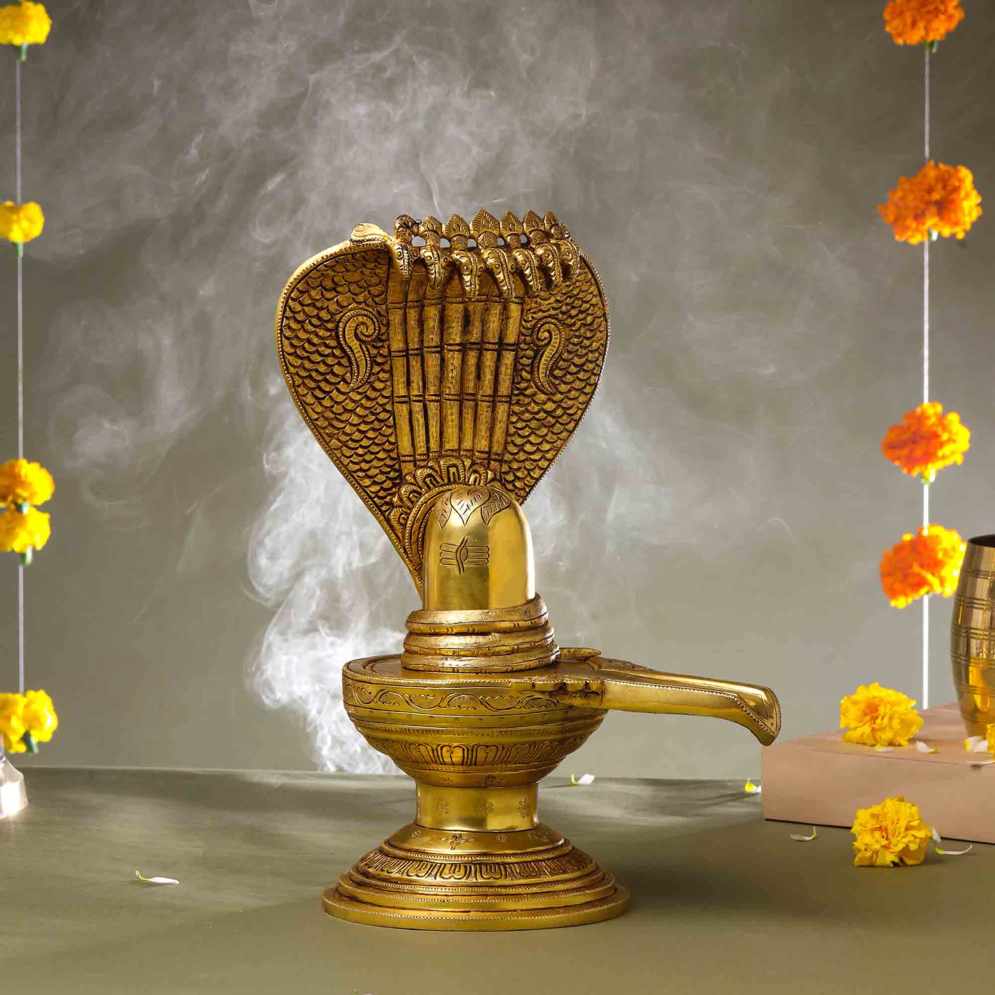 Brass Superfine Shivling/Shivlingam Idol