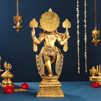 Brass Krishna Statue (19.5 Inch)