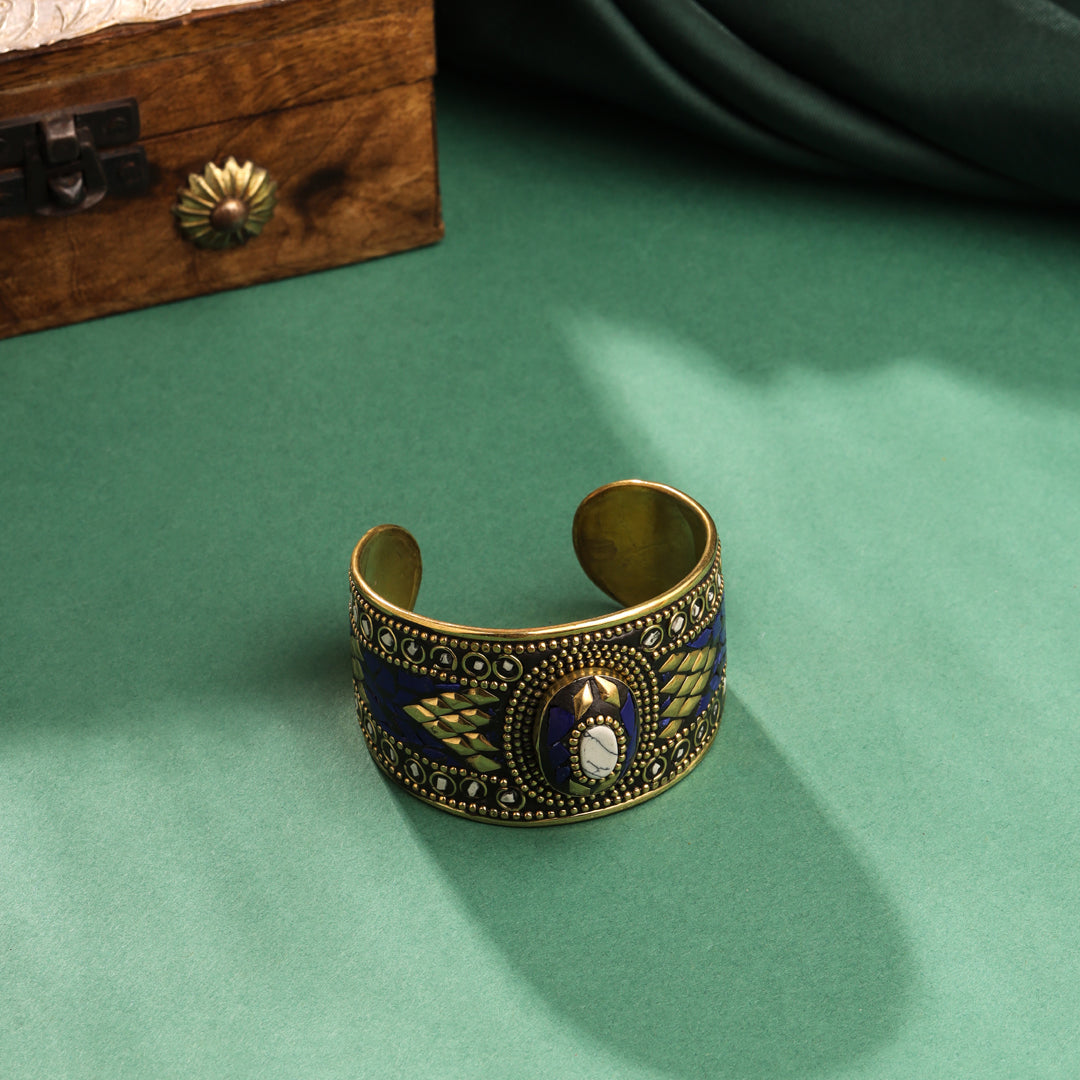 Brass Stone Bracelet