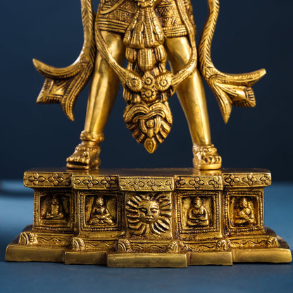Brass Standing Hanuman Idol (15.5 Inch)