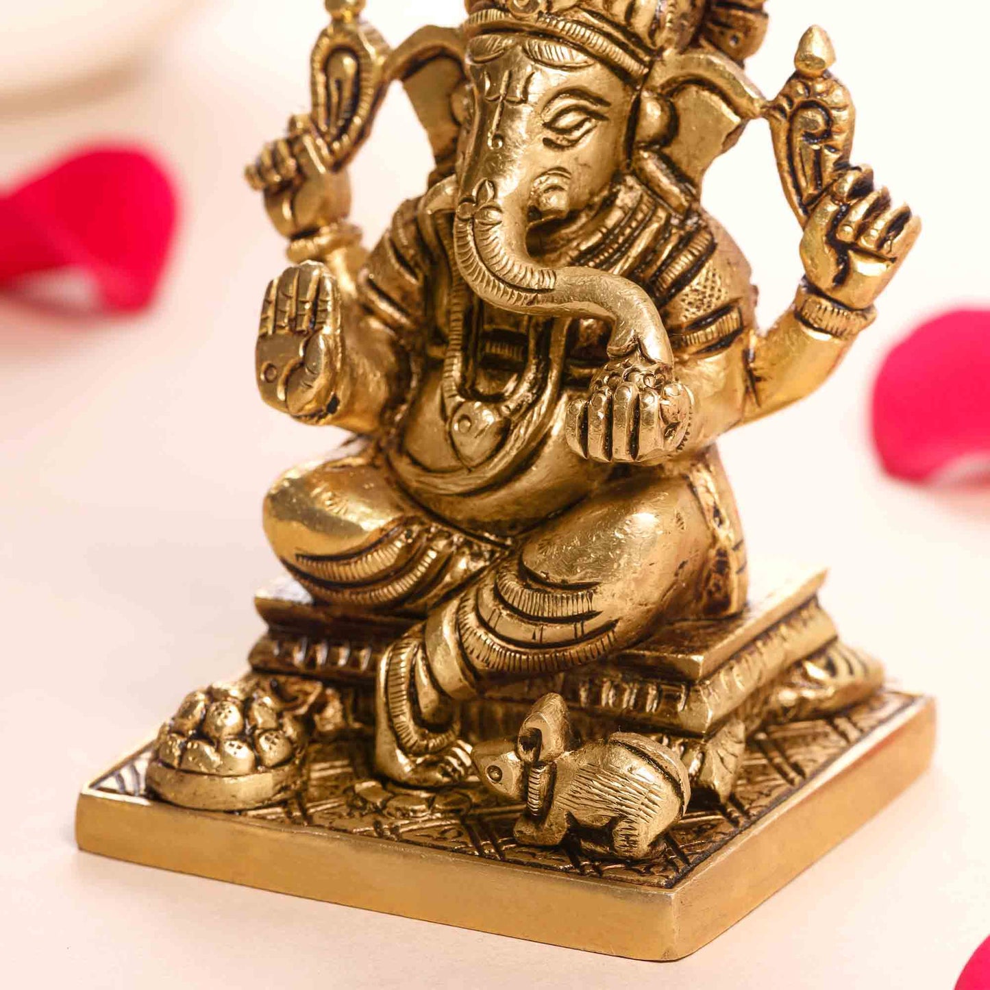Brass Superfine Lord Ganesha Idol (4 Inch)