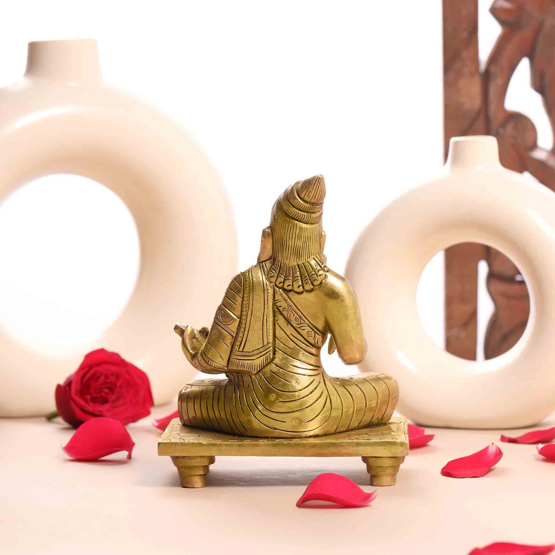 Brass Superfine Thiruvallur Idol (6 Inch)