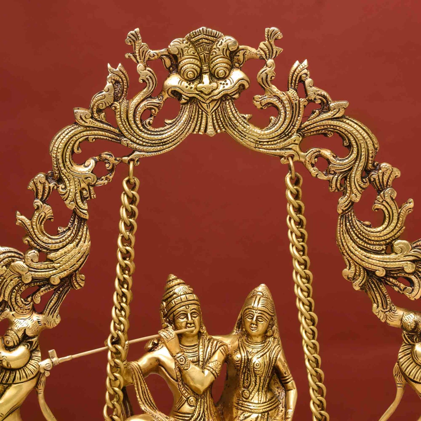 Brass Superfine Radha Krishna Jhula (18 Inch)