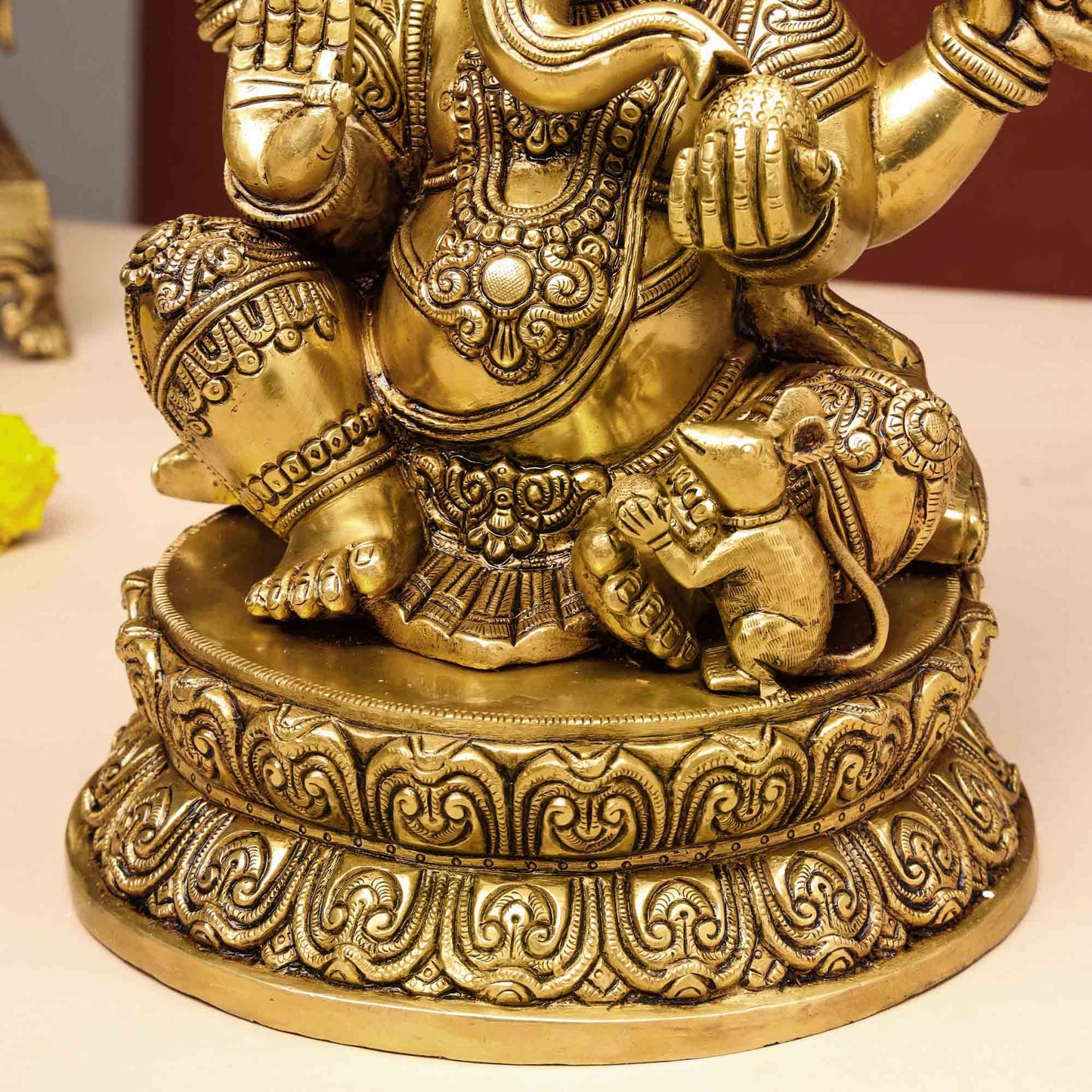 Brass Superfine Lord Ganesha Statue (14 Inch)