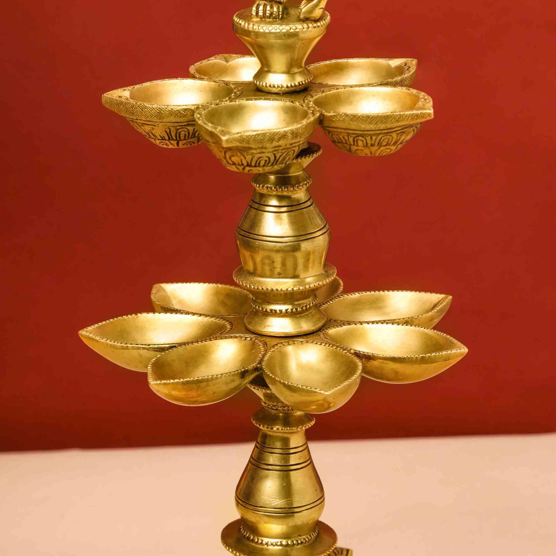 Brass Superfine Krishna Lamp (26 Inch)