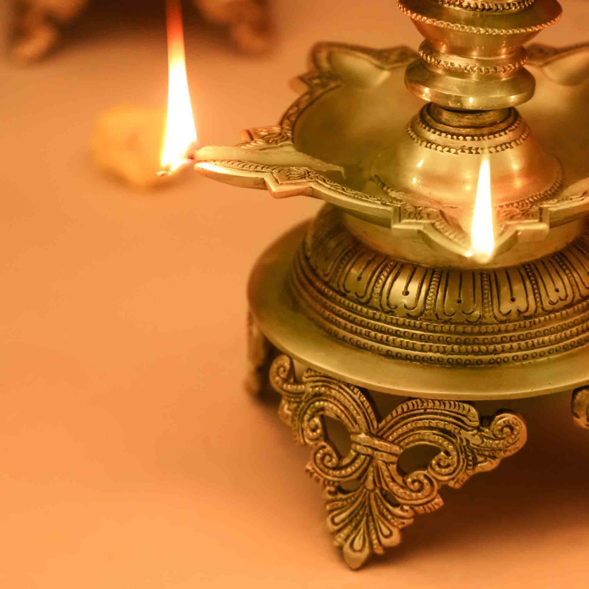 Brass Superfine Krishna Lamp (26 Inch)