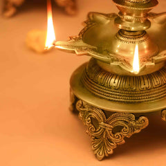 Brass Superfine Krishna Lamp (26 Inch)