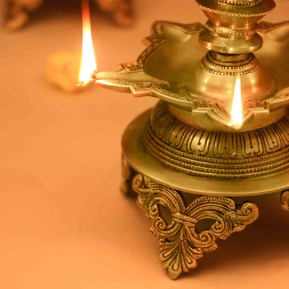 Brass Superfine Krishna Lamp (26 Inch)